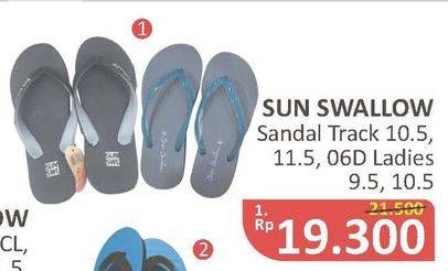 Promo Harga SUN SWALLOW Sandal Jepit Track, 06D  - Alfamidi
