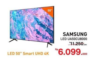 Promo Harga Samsung LED TV 50" UA50CU8000K UHD Smart  - Yogya