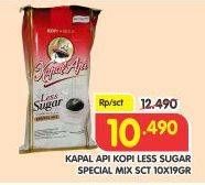 Promo Harga Kapal Api Special Mix Less Sugar Spesial per 10 sachet 19 gr - Superindo