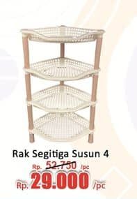 Promo Harga Owl Plast Rak Segitiga Susun 4  - Hari Hari