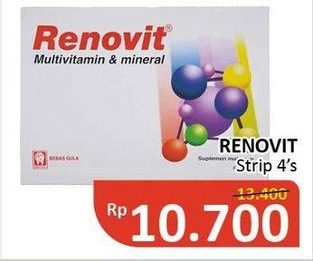 Promo Harga RENOVIT Multivitamin 4 pcs - Alfamidi