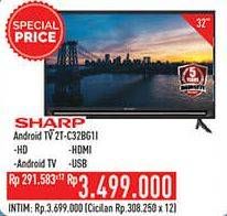 Promo Harga SHARP 2T-C32BG1 | LED TV 32 inch  - Hypermart