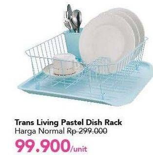 Promo Harga TRANSLIVING Dish Rack Pastel  - Carrefour