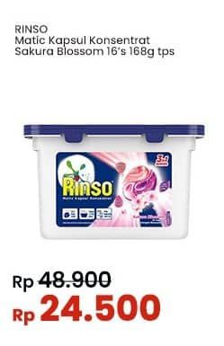 Promo Harga Rinso Kapsul Matic Konsentrat Sakura Blossom 168 gr - Indomaret