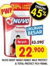 Promo Harga Nuvo Body Wash Mild Protect, Total Protect 900 ml - Superindo