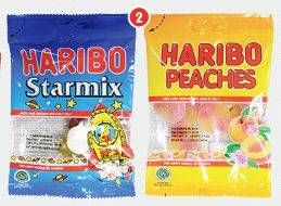 Promo Harga HARIBO Candy Gummy Starmix, Peaches 80 gr - Carrefour