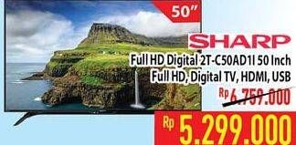 Promo Harga SHARP 2T-C50AD1i Full-HD 50"  - Hypermart