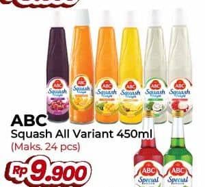 Promo Harga ABC Syrup Squash Delight All Variants 460 ml - Yogya