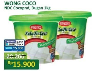 Promo Harga Wong Coco Nata De Coco Cocopandan 1000 gr - Alfamart