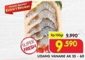 Promo Harga Udang Vanamae AK 55-60 per 100 gr - Superindo