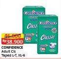 Promo Harga Confidence Adult Diapers Classic L7, XL6  - Alfamart