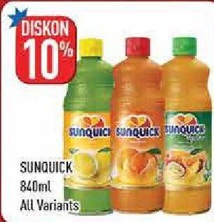 Promo Harga SUNQUICK Minuman Sari Buah All Variants 840 ml - Hypermart