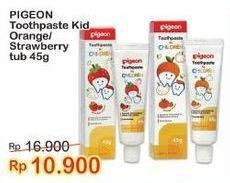 Promo Harga Pigeon Toothpaste for Children Orange, Strawberry 45 gr - Indomaret