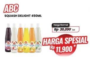 Promo Harga ABC Syrup Squash Delight 460 ml - Carrefour