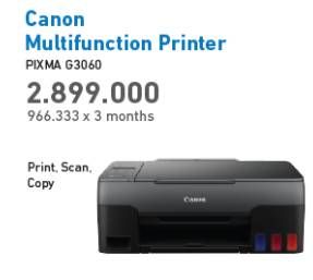 Promo Harga CANON PIXMA G3060 Printer  - Electronic City