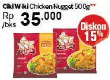 Promo Harga CIKI WIKI Chicken Nugget 500 gr - Carrefour