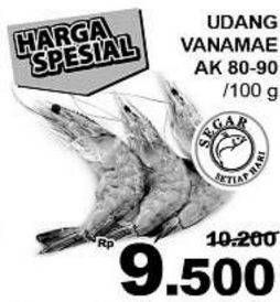 Promo Harga Udang Vanamae AK 80-90 per 100 gr - Giant