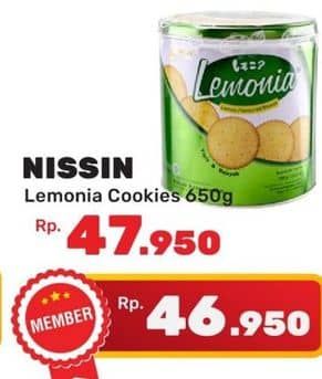 Promo Harga Nissin Cookies Lemonia Lemon 650 gr - Yogya