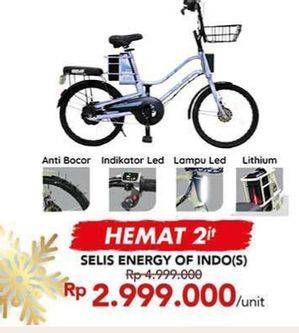 Promo Harga SELIS Sepeda Listrik Energy Of Indonesia  - Carrefour