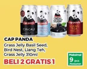 Promo Harga Cap Panda Minuman Kesehatan Cincau Selasih, Sarang Burung, Liang Teh, Cincau 310 ml - Yogya