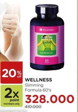 Promo Harga WELLNESS Slimming Formula 60 pcs - Watsons