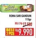 Promo Harga ROMA Sari Gandum Susu Cokelat 115 gr - Hypermart