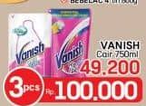 Promo Harga Vanish Penghilang Noda Cair 750 ml - LotteMart