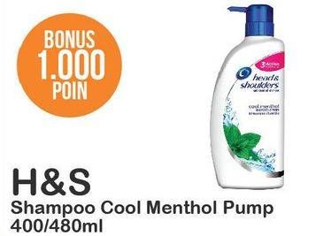 Promo Harga HEAD & SHOULDERS Shampoo Menthol Dingin 400 ml - Alfamart