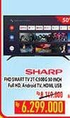 Promo Harga SHARP 2T-C50BG | LED TV 50"  - Hypermart