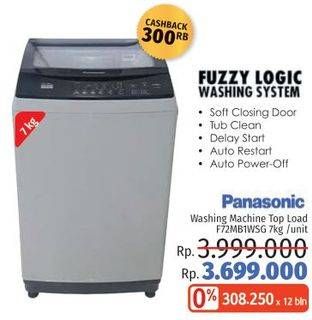 Promo Harga PANASONIC NA-F72MB1 Washing Machine 7000 gr - LotteMart