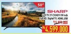 Promo Harga SHARP 2T-C50AD1i Full-HD 50"  - Hypermart