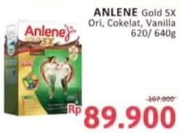 Promo Harga Anlene Gold Plus 5x Hi-Calcium Original, Coklat, Vanila 640 gr - Alfamidi