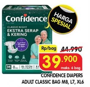 Confidence Adult Classic Night Ekstra Serap & Kering