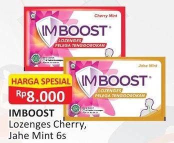 Promo Harga IMBOOST Lozenges Cherry Mint, Jahe Mint 6 pcs - Alfamart