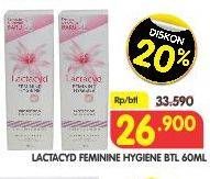 Promo Harga LACTACYD Feminime Hygiene 60 ml - Superindo