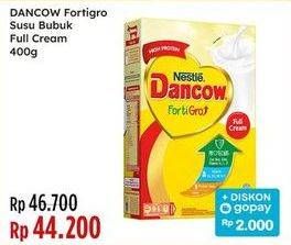 Promo Harga Dancow FortiGro Susu Bubuk Full Cream 400 gr - Indomaret