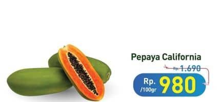 Promo Harga Pepaya California per 100 gr - Hypermart