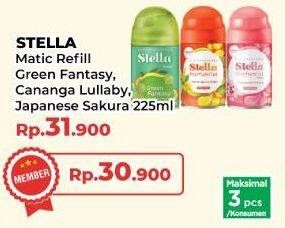 Promo Harga Stella Matic Refill Green Fantasy, Sakura, Canaga Lullaby 225 ml - Yogya