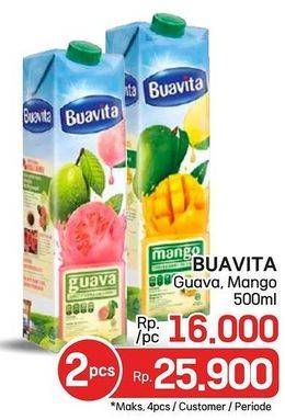 Promo Harga Buavita Fresh Juice Guava, Mango 500 ml - LotteMart
