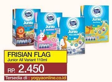 Promo Harga FRISIAN FLAG Susu UHT Junio All Variants 110 ml - Yogya