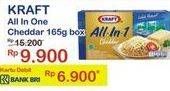 Promo Harga KRAFT All in 1 Cheddar 165 gr - Indomaret