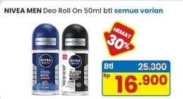 Promo Harga Nivea Men Deo Roll On All Variants 50 ml - Indomaret