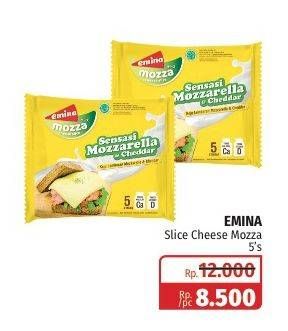 Promo Harga EMINA Cheese Slice Mozza 5 pcs - Lotte Grosir