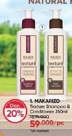 Promo Harga Promo Makarizo Texture Shampoo dan Conditioner  - Guardian