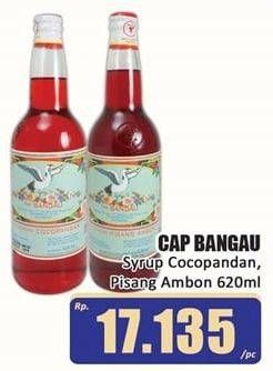 Promo Harga CAP BANGAU Syrup Cocopandan, Pisang Ambon 620 ml - Hari Hari