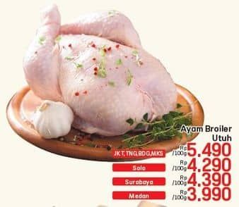 Promo Harga Ayam Broiler per 100 gr - LotteMart