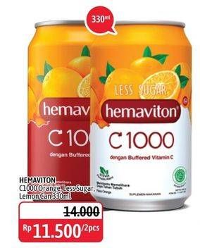 Promo Harga HEMAVITON C1000 Orange per 2 kaleng 330 ml - Alfamidi