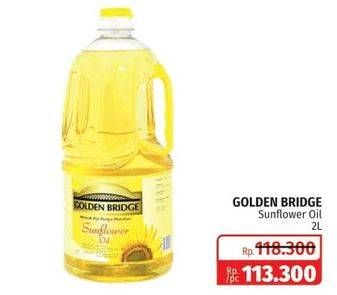 Promo Harga GOLDEN BRIDGE Sunflower Oil 2000 ml - Lotte Grosir