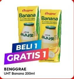 Promo Harga Binggrae Susu UHT Banana 200 ml - Alfamart