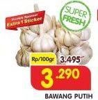 Promo Harga Bawang Putih per 100 gr - Superindo